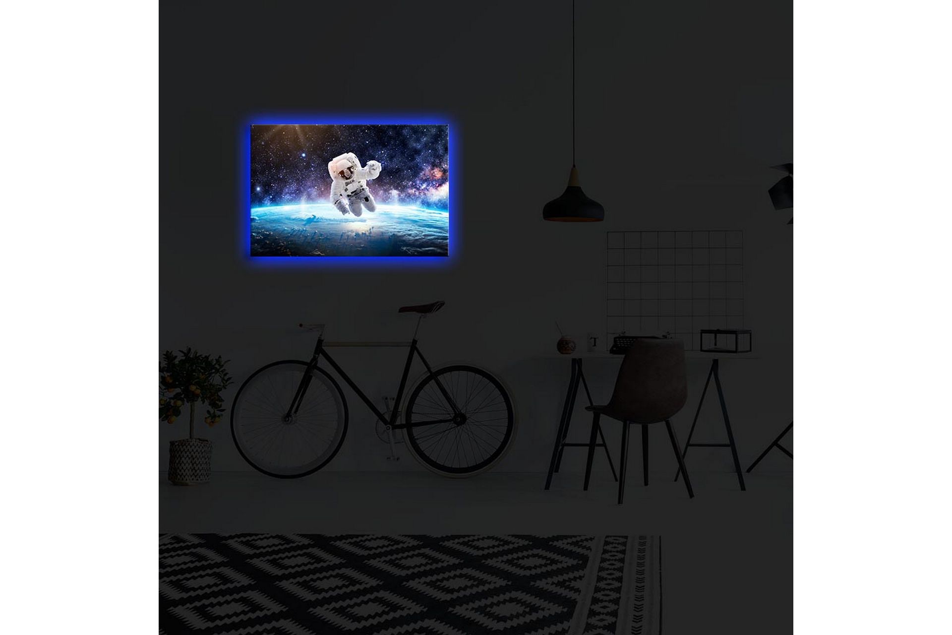 Dekorativ Canvasbilde LED-belysning - Flerfarget - Innredning - Bilder & kunst - Lerretsbilder