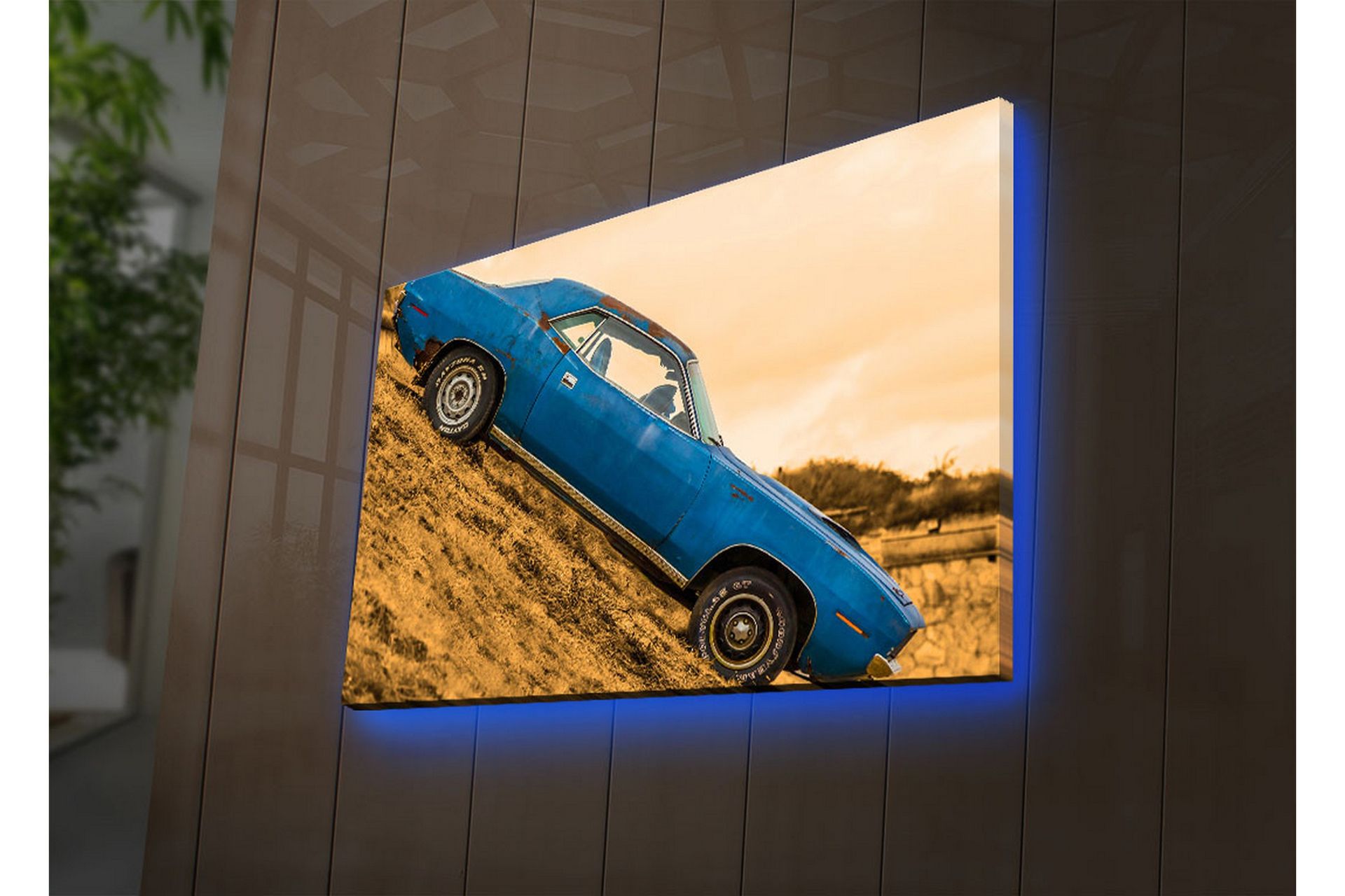 Dekorativ Canvasbilde LED-belysning - Flerfarget - Innredning - Bilder & kunst - Lerretsbilder