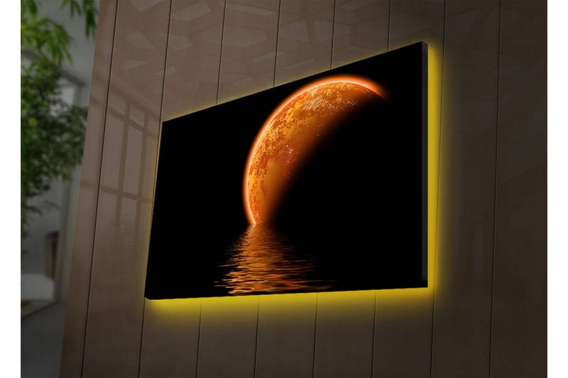 Dekorativ Canvasbilde LED-belysning - Flerfarget - Innredning - Bilder & kunst - Lerretsbilder