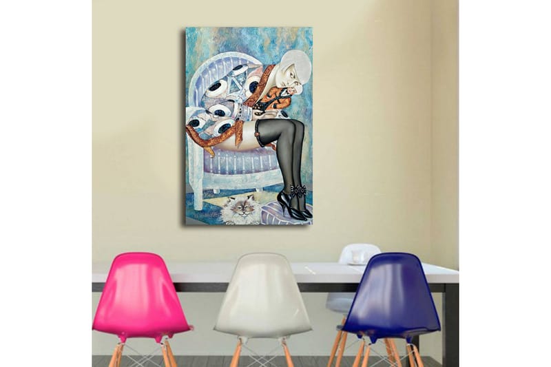 Dekorativ Canvasbilde LED-belysning - Flerfarget - Innredning - Bilder & kunst - Lerretsbilder