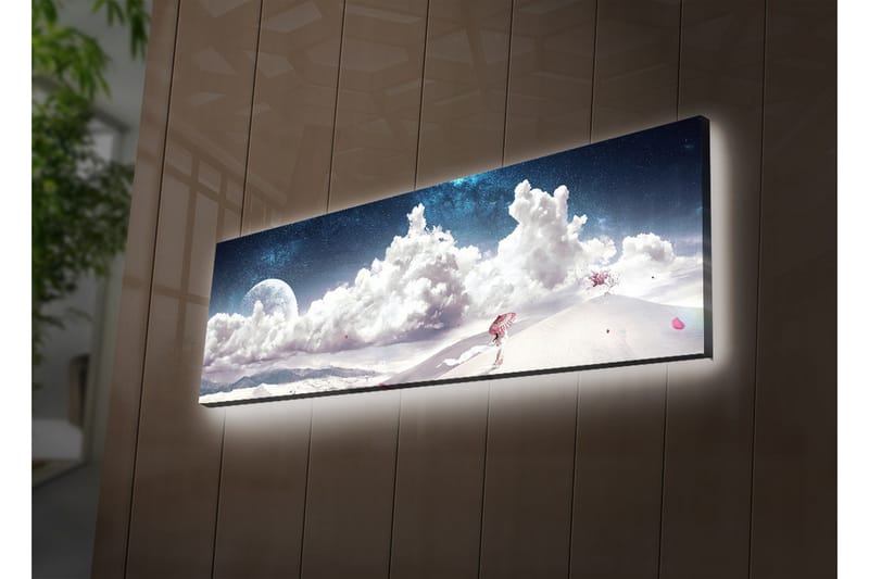 Dekorativ Canvasbilde LED-belysning - Flerfarget - Innredning - Bilder & kunst - Lerretsbilder
