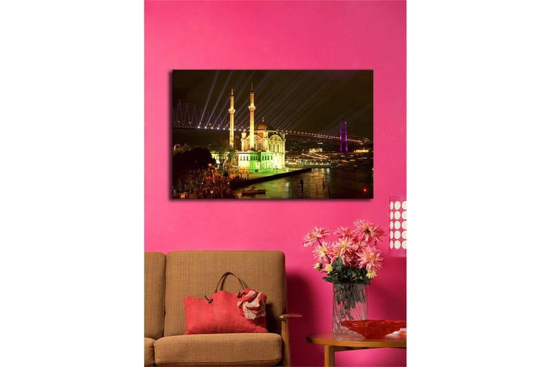 Dekorativ Canvasbilde LED-belysning - Flerfarget - Innredning - Bilder & kunst - Lerretsbilder