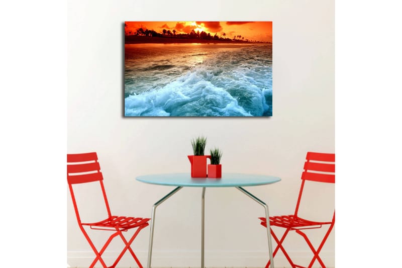 Dekorativ Canvasbilde LED-belysning - Flerfarget - Innredning - Bilder & kunst - Lerretsbilder