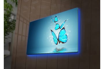 Dekorativ Canvasbilde LED-belysning - Flerfarget - Innredning - Bilder & kunst - Lerretsbilder