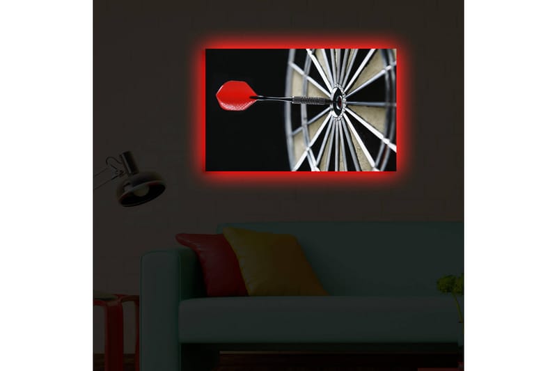 Dekorativ Canvasbilde LED-belysning - Flerfarget - Innredning - Bilder & kunst - Lerretsbilder