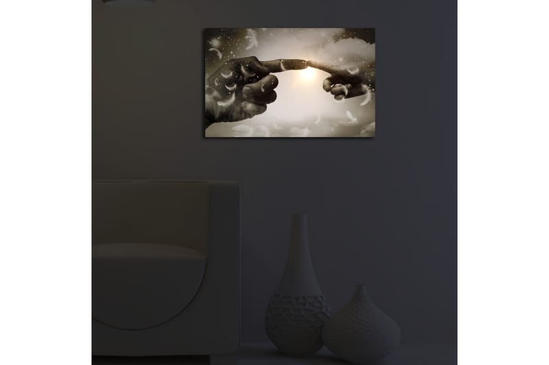 Dekorativ Canvasbilde LED-belysning - Flerfarget - Innredning - Bilder & kunst - Lerretsbilder