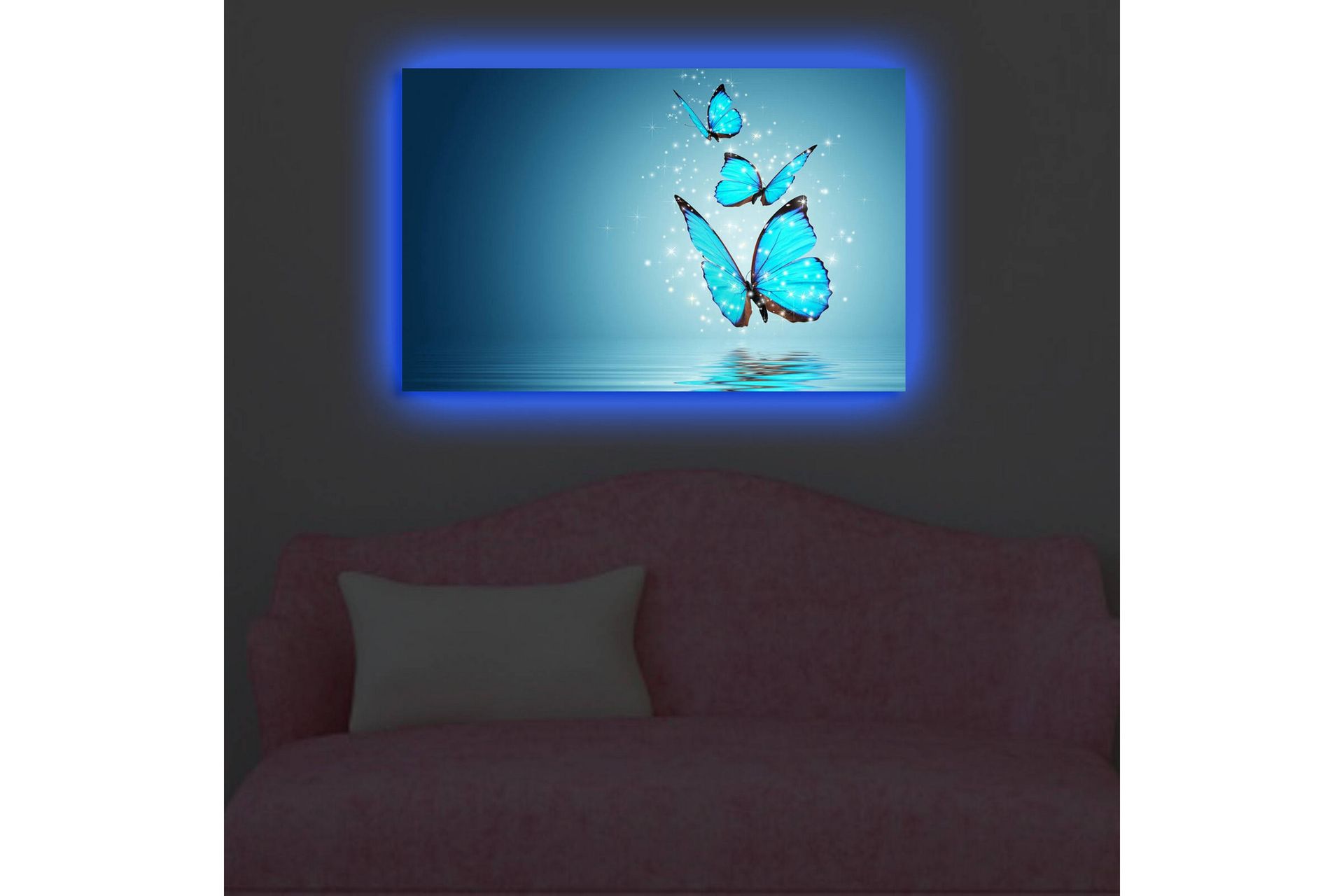 Dekorativ Canvasbilde LED-belysning - Flerfarget - Innredning - Bilder & kunst - Lerretsbilder