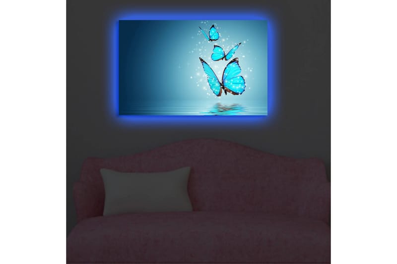 Dekorativ Canvasbilde LED-belysning - Flerfarget - Innredning - Bilder & kunst - Lerretsbilder