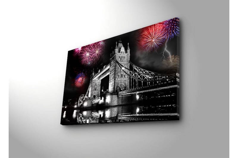 Dekorativ Canvasbilde LED-belysning - Flerfarget - Innredning - Bilder & kunst - Lerretsbilder