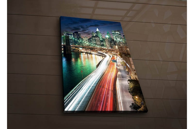 Dekorativ Canvasbilde LED-belysning - Flerfarget - Innredning - Bilder & kunst - Lerretsbilder