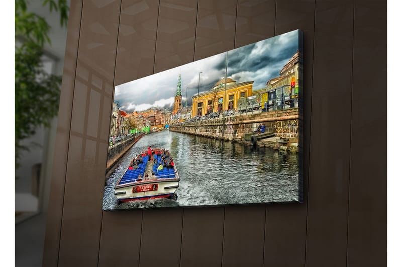 Dekorativ Canvasbilde LED-belysning - Flerfarget - Innredning - Bilder & kunst - Lerretsbilder