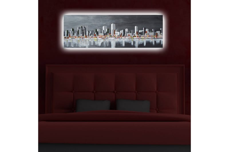 Dekorativ Canvasbilde LED-belysning - Flerfarget - Innredning - Bilder & kunst - Lerretsbilder