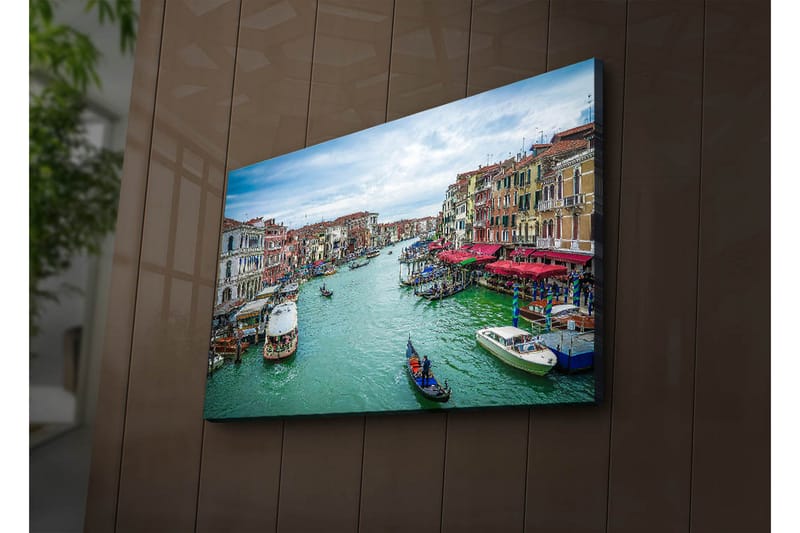 Dekorativ Canvasbilde LED-belysning - Flerfarget - Innredning - Bilder & kunst - Lerretsbilder