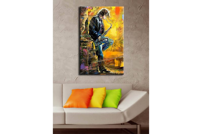 Dekorativ Canvasbilde LED-belysning - Flerfarget - Innredning - Bilder & kunst - Lerretsbilder