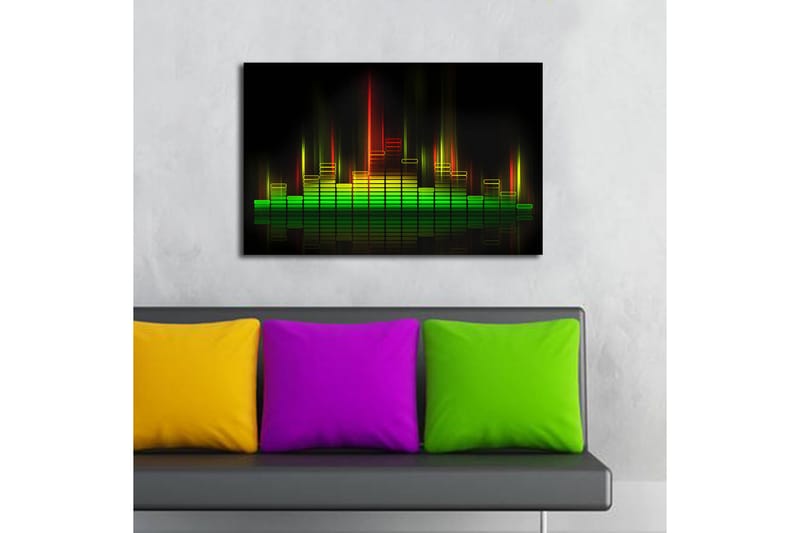 Dekorativ Canvasbilde LED-belysning - Flerfarget - Innredning - Bilder & kunst - Lerretsbilder