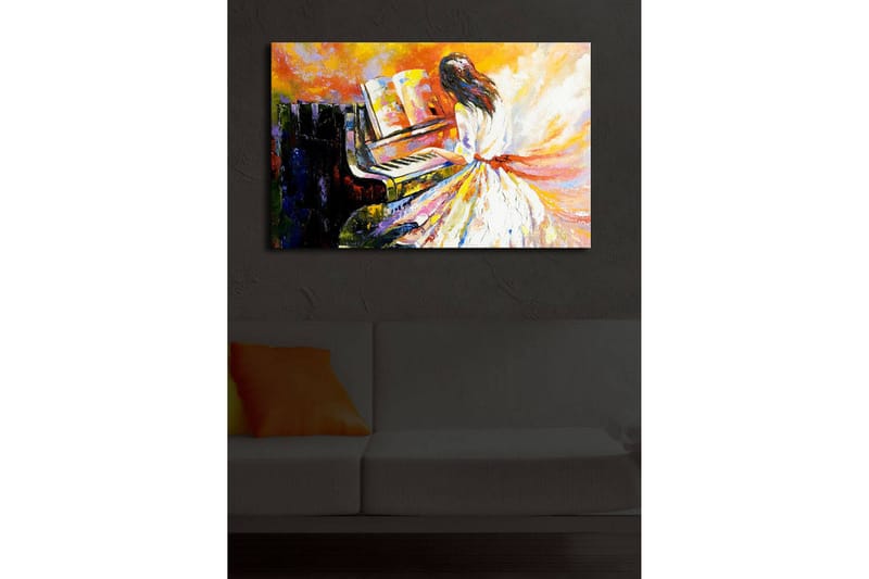 Dekorativ Canvasbilde LED-belysning - Flerfarget - Innredning - Bilder & kunst - Lerretsbilder