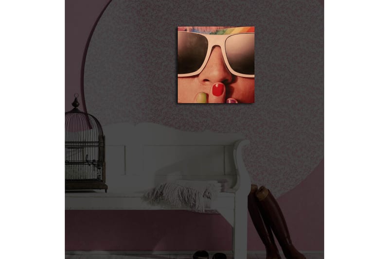 Dekorativ Canvasbilde LED-belysning - Flerfarget - Innredning - Bilder & kunst - Lerretsbilder