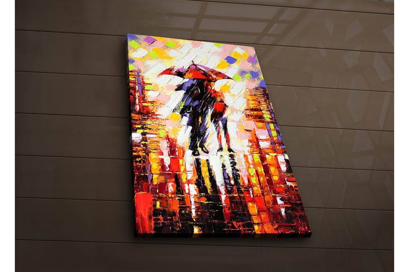 Dekorativ Canvasbilde LED-belysning - Flerfarget - Innredning - Bilder & kunst - Lerretsbilder