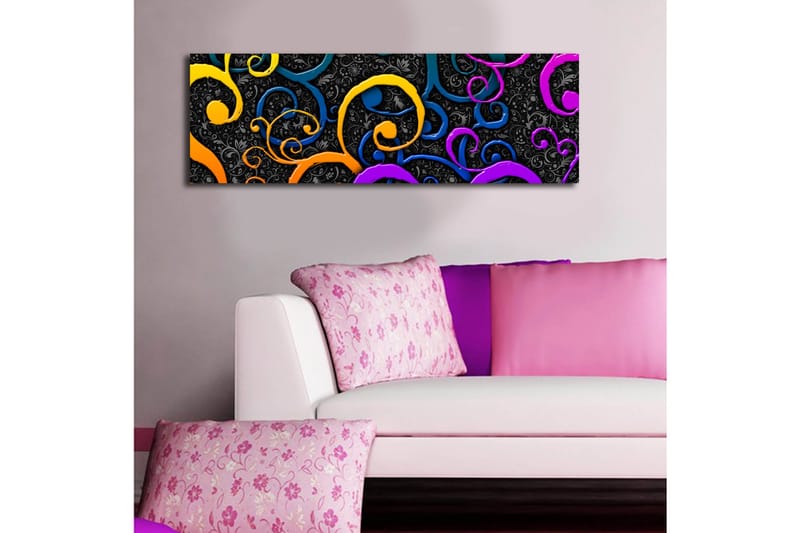 Dekorativ Canvasbilde LED-belysning - Flerfarget - Innredning - Bilder & kunst - Lerretsbilder