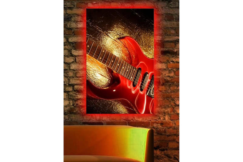 Dekorativ Canvasbilde LED-belysning - Flerfarget - Innredning - Bilder & kunst - Lerretsbilder