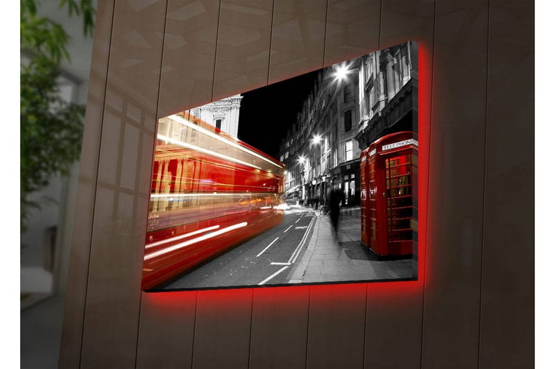 Dekorativ Canvasbilde LED-belysning - Flerfarget - Innredning - Bilder & kunst - Lerretsbilder