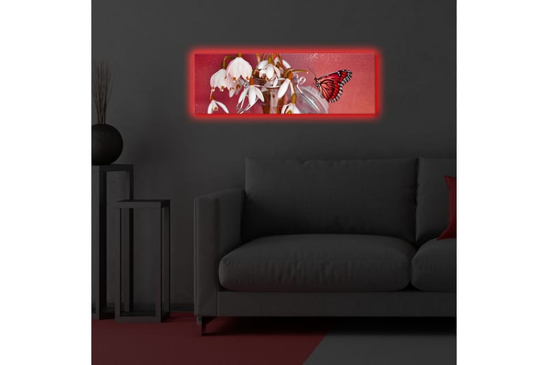Dekorativ Canvasbilde LED-belysning - Flerfarget - Innredning - Bilder & kunst - Lerretsbilder
