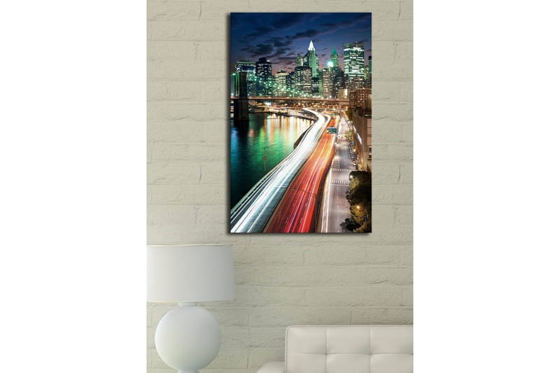 Dekorativ Canvasbilde LED-belysning - Flerfarget - Innredning - Bilder & kunst - Lerretsbilder