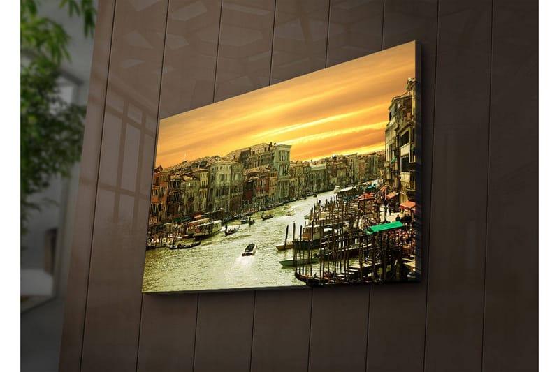 Dekorativ Canvasbilde LED-belysning - Flerfarget - Innredning - Bilder & kunst - Lerretsbilder