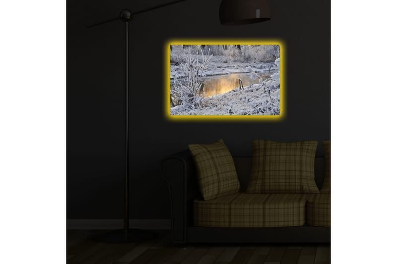 Dekorativ Canvasbilde LED-belysning - Flerfarget - Innredning - Bilder & kunst - Lerretsbilder