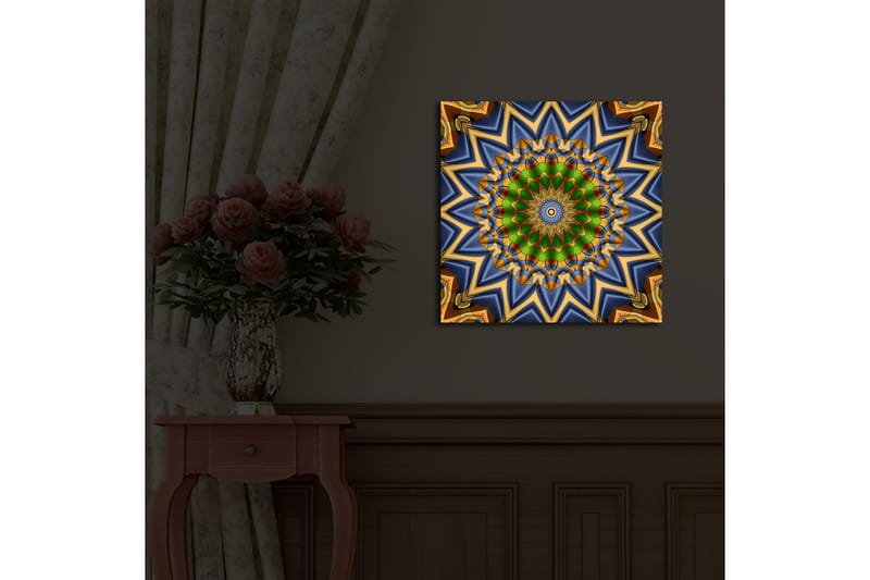 Dekorativ Canvasbilde LED-belysning - Flerfarget - Innredning - Bilder & kunst - Lerretsbilder