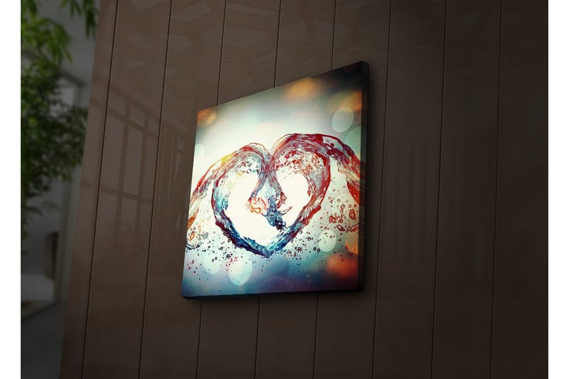 Dekorativ Canvasbilde LED-belysning - Flerfarget - Innredning - Bilder & kunst - Lerretsbilder
