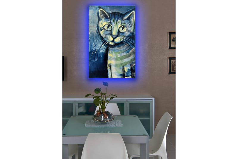 Dekorativ Canvasbilde LED-belysning - Flerfarget - Innredning - Bilder & kunst - Lerretsbilder