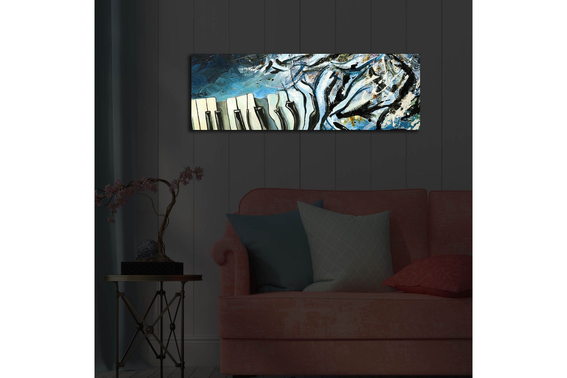 Dekorativ Canvasbilde LED-belysning - Flerfarget - Innredning - Bilder & kunst - Lerretsbilder