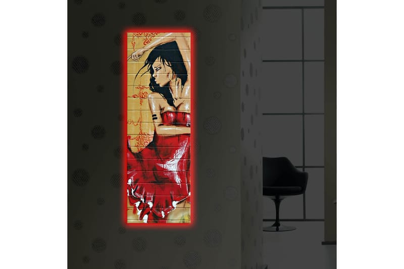 Dekorativ Canvasbilde LED-belysning - Flerfarget - Innredning - Bilder & kunst - Lerretsbilder