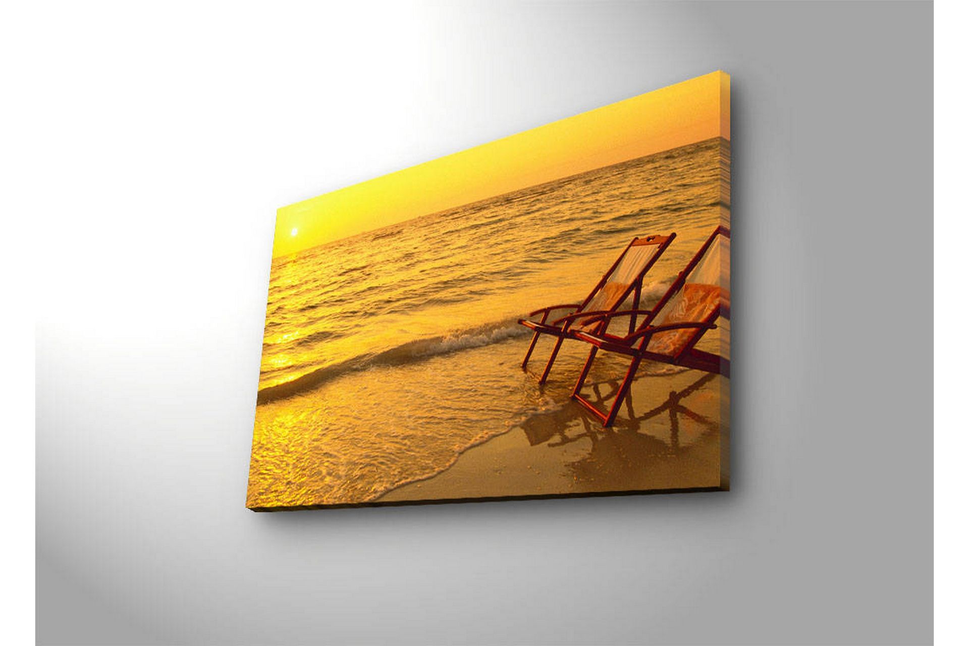 Dekorativ Canvasbilde LED-belysning - Flerfarget - Innredning - Bilder & kunst - Lerretsbilder