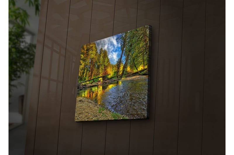 Dekorativ Canvasbilde LED-belysning - Flerfarget - Innredning - Bilder & kunst - Lerretsbilder