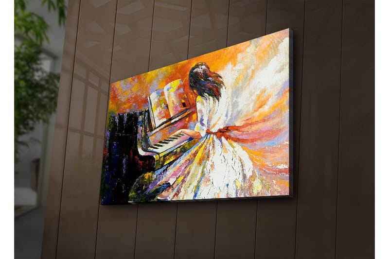 Dekorativ Canvasbilde LED-belysning - Flerfarget - Innredning - Bilder & kunst - Lerretsbilder