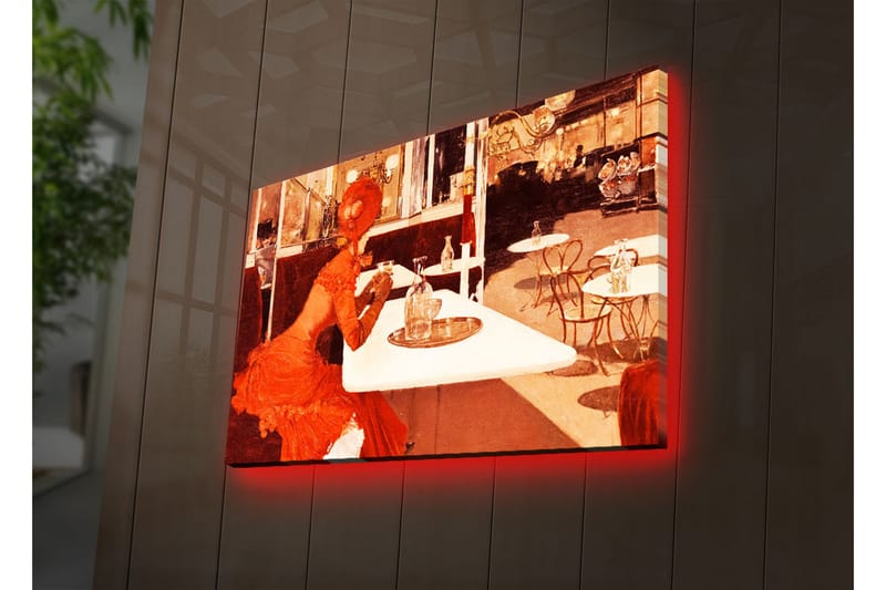 Dekorativ Canvasbilde LED-belysning - Flerfarget - Innredning - Bilder & kunst - Lerretsbilder