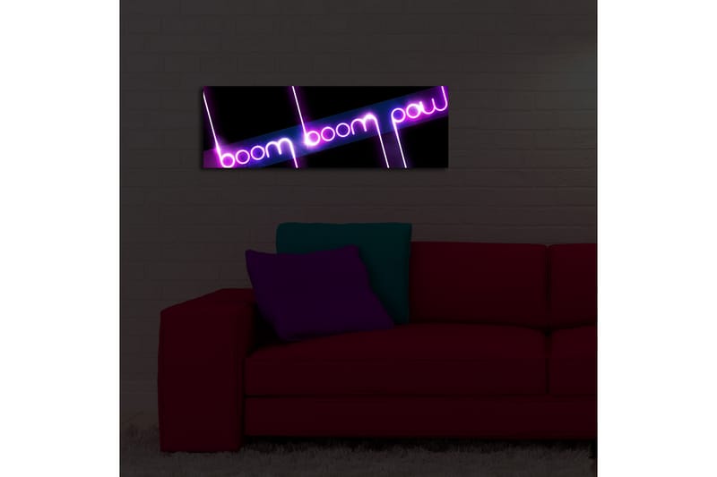 Dekorativ Canvasbilde LED-belysning - Flerfarget - Innredning - Bilder & kunst - Lerretsbilder