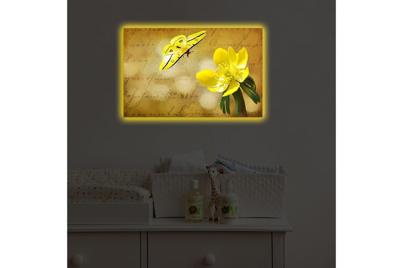 Dekorativ Canvasbilde LED-belysning - Flerfarget - Innredning - Bilder & kunst - Lerretsbilder