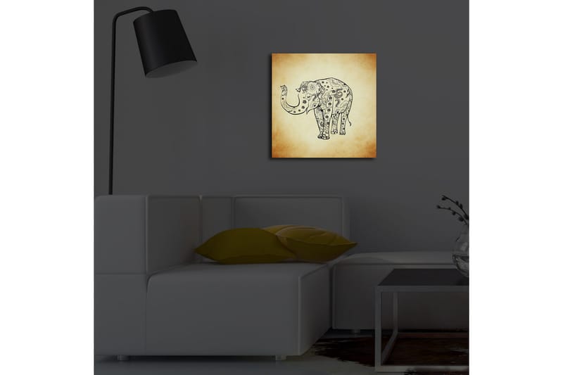 Dekorativ Canvasbilde LED-belysning - Flerfarget - Innredning - Bilder & kunst - Lerretsbilder