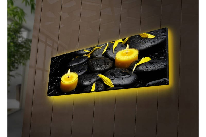 Dekorativ Canvasbilde LED-belysning - Flerfarget - Innredning - Bilder & kunst - Lerretsbilder