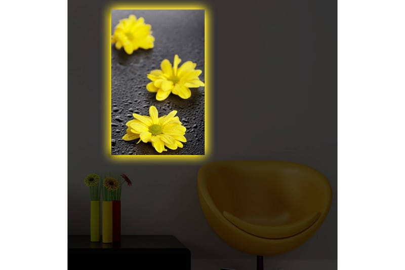 Dekorativ Canvasbilde LED-belysning - Flerfarget - Innredning - Bilder & kunst - Lerretsbilder