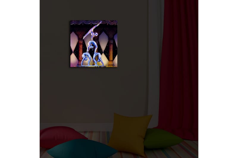 Dekorativ Canvasbilde LED-belysning - Flerfarget - Innredning - Bilder & kunst - Lerretsbilder