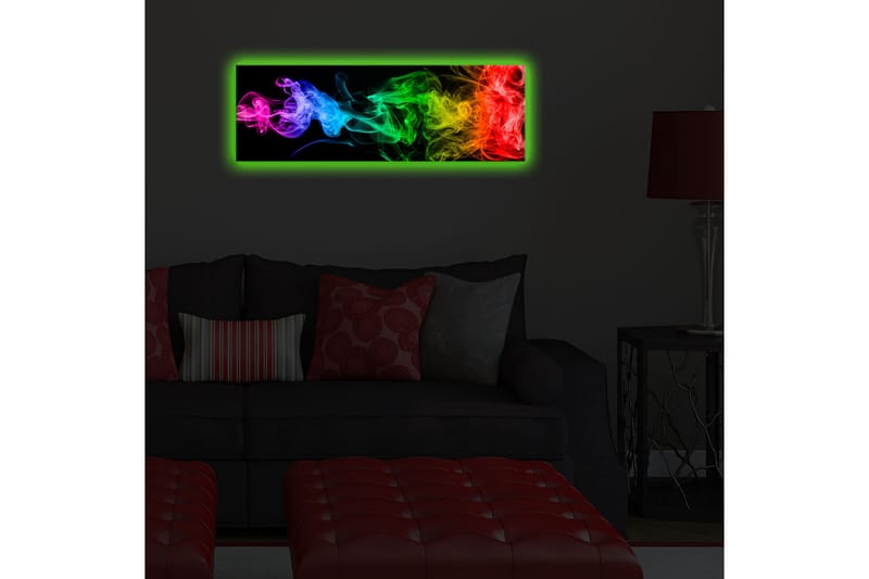 Dekorativ Canvasbilde LED-belysning - Flerfarget - Innredning - Bilder & kunst - Lerretsbilder