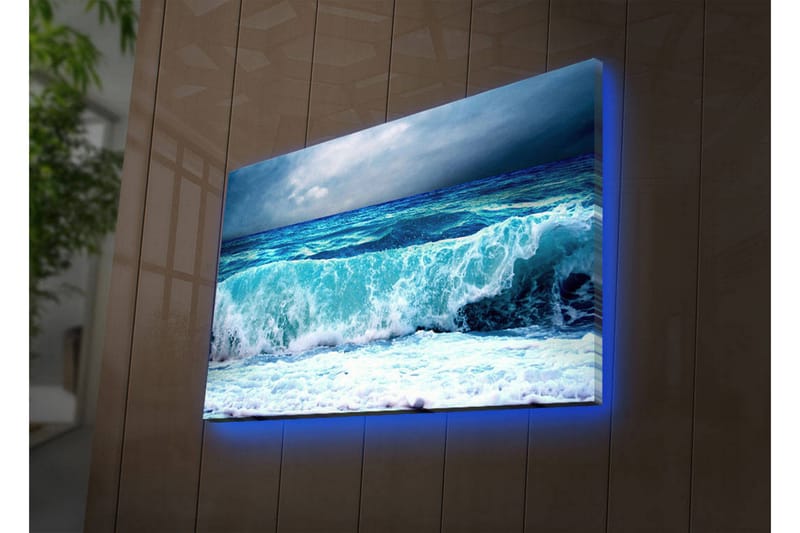 Dekorativ Canvasbilde LED-belysning - Flerfarget - Innredning - Bilder & kunst - Lerretsbilder