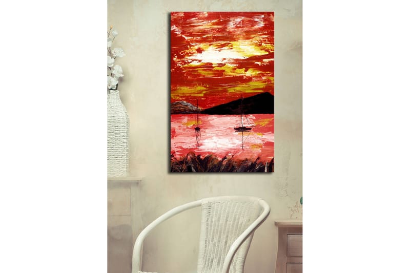 Dekorativ Canvasbilde LED-belysning - Flerfarget - Innredning - Bilder & kunst - Lerretsbilder