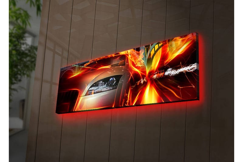 Dekorativ Canvasbilde LED-belysning - Flerfarget - Innredning - Bilder & kunst - Lerretsbilder