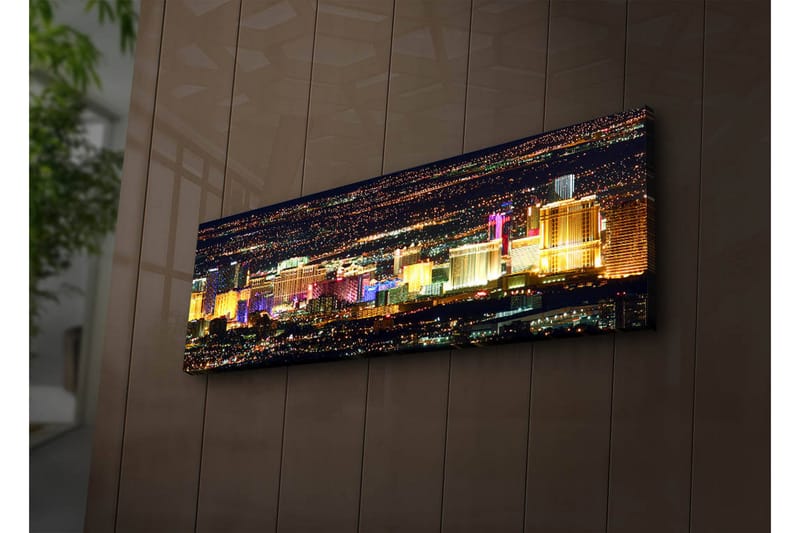 Dekorativ Canvasbilde LED-belysning - Flerfarget - Innredning - Bilder & kunst - Lerretsbilder