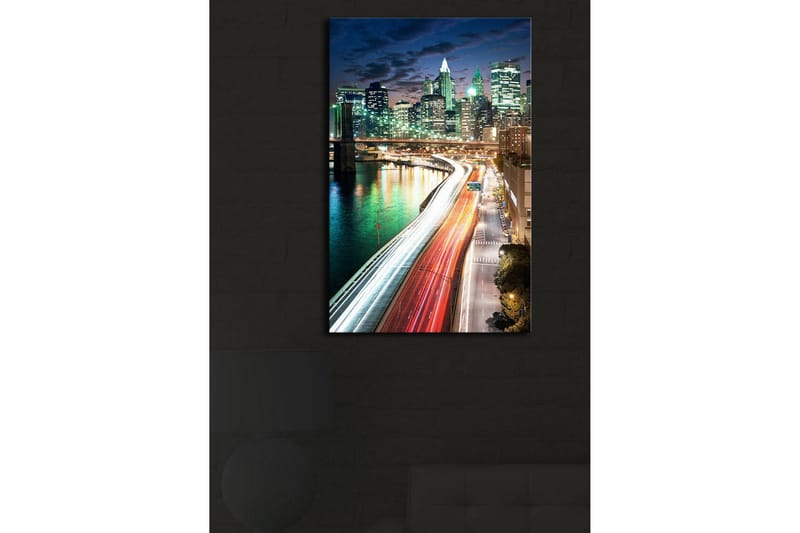 Dekorativ Canvasbilde LED-belysning - Flerfarget - Innredning - Bilder & kunst - Lerretsbilder